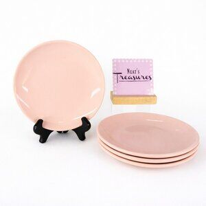 Project 62 Target AVESTA PINK Solid Stoneware Smooth Salad 7.5" Plates Set of 4